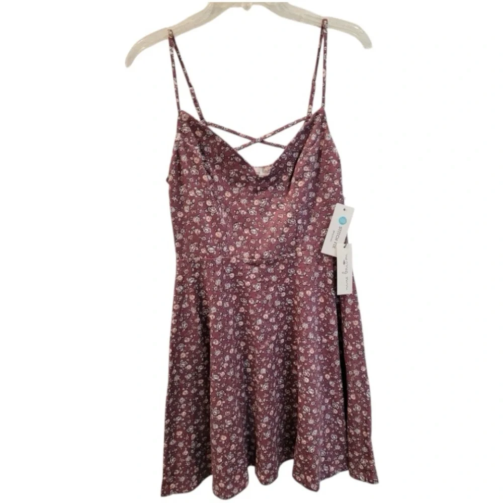 🔵 Nine Britton spaghetti strap floral Mini Dress - Picture 2 of 8